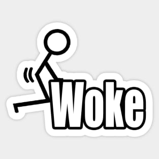 F Woke Sticker